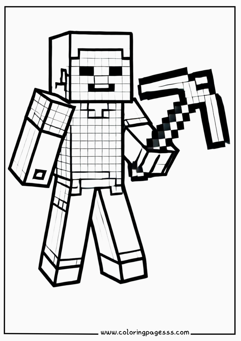 mineraft coloring pages