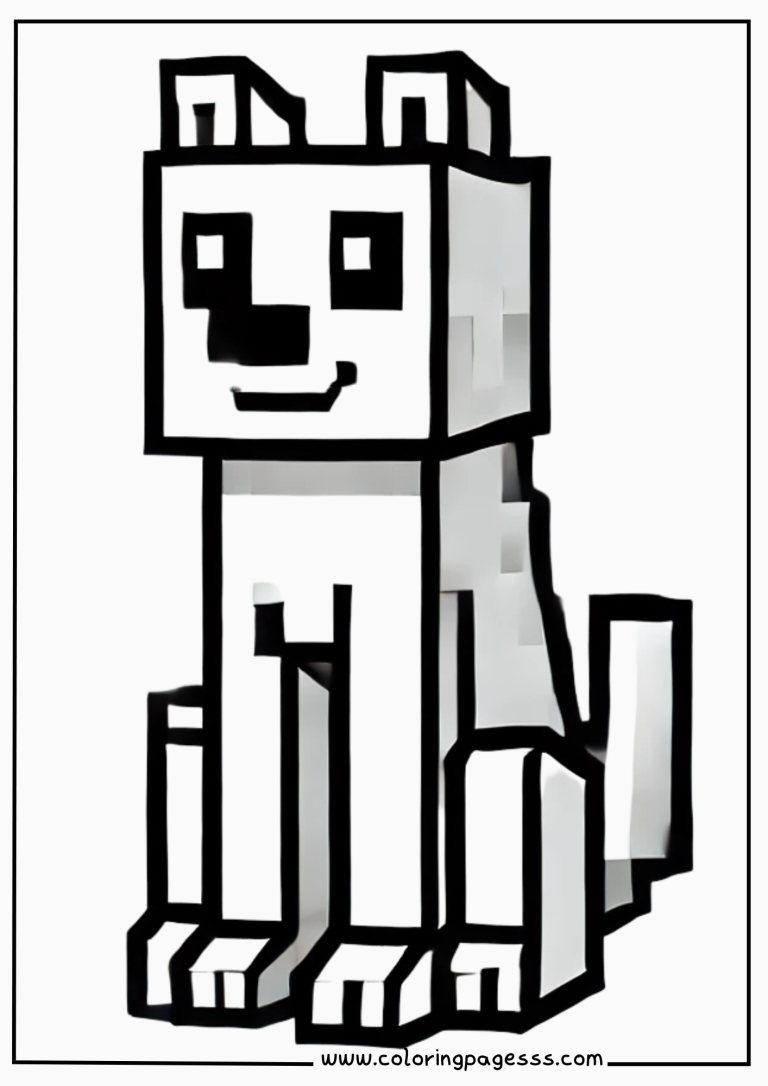 Minecraft coloring pages