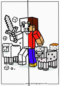 minecraft coloring pages pdf